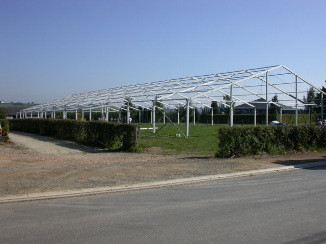 Aufbau Festzelt - Gerst 60 m x 25 m